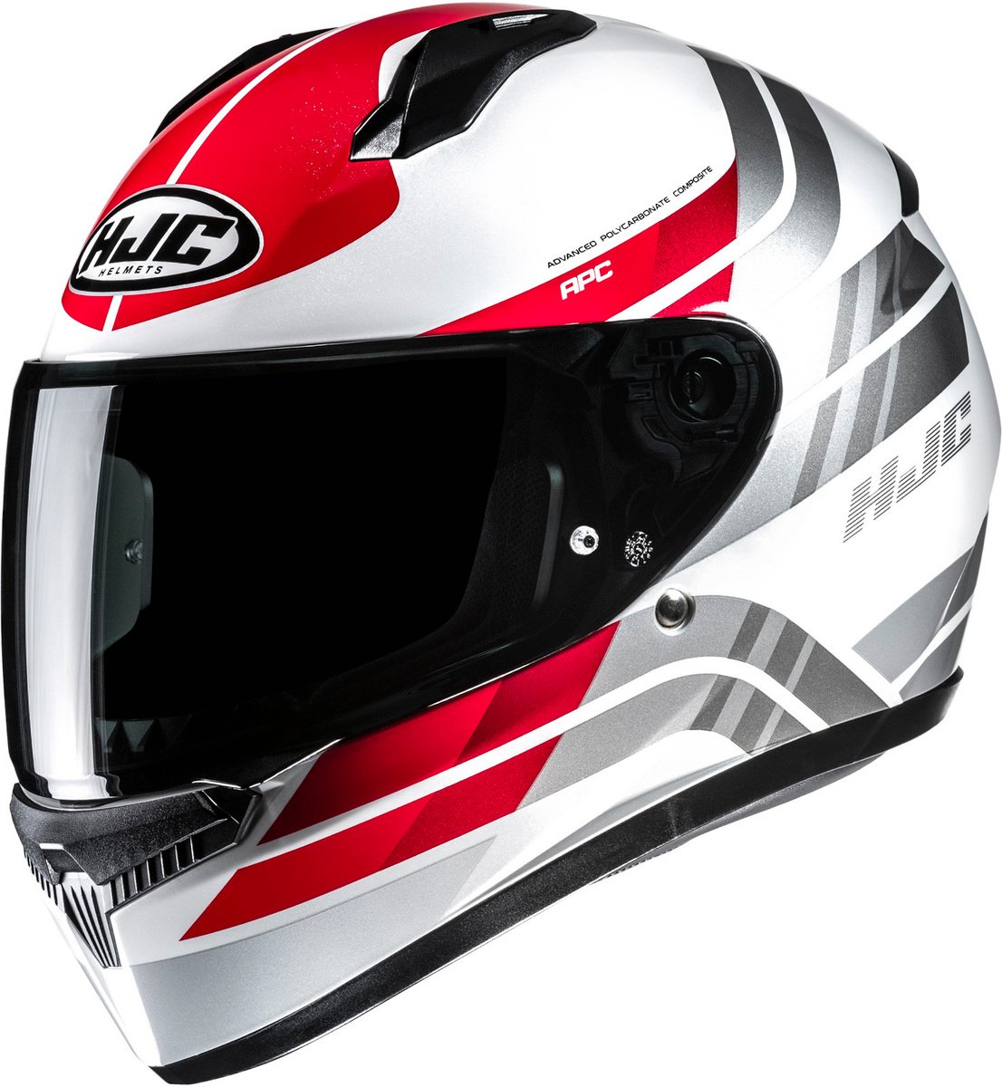 HJC C10 Hiper White/Red 283