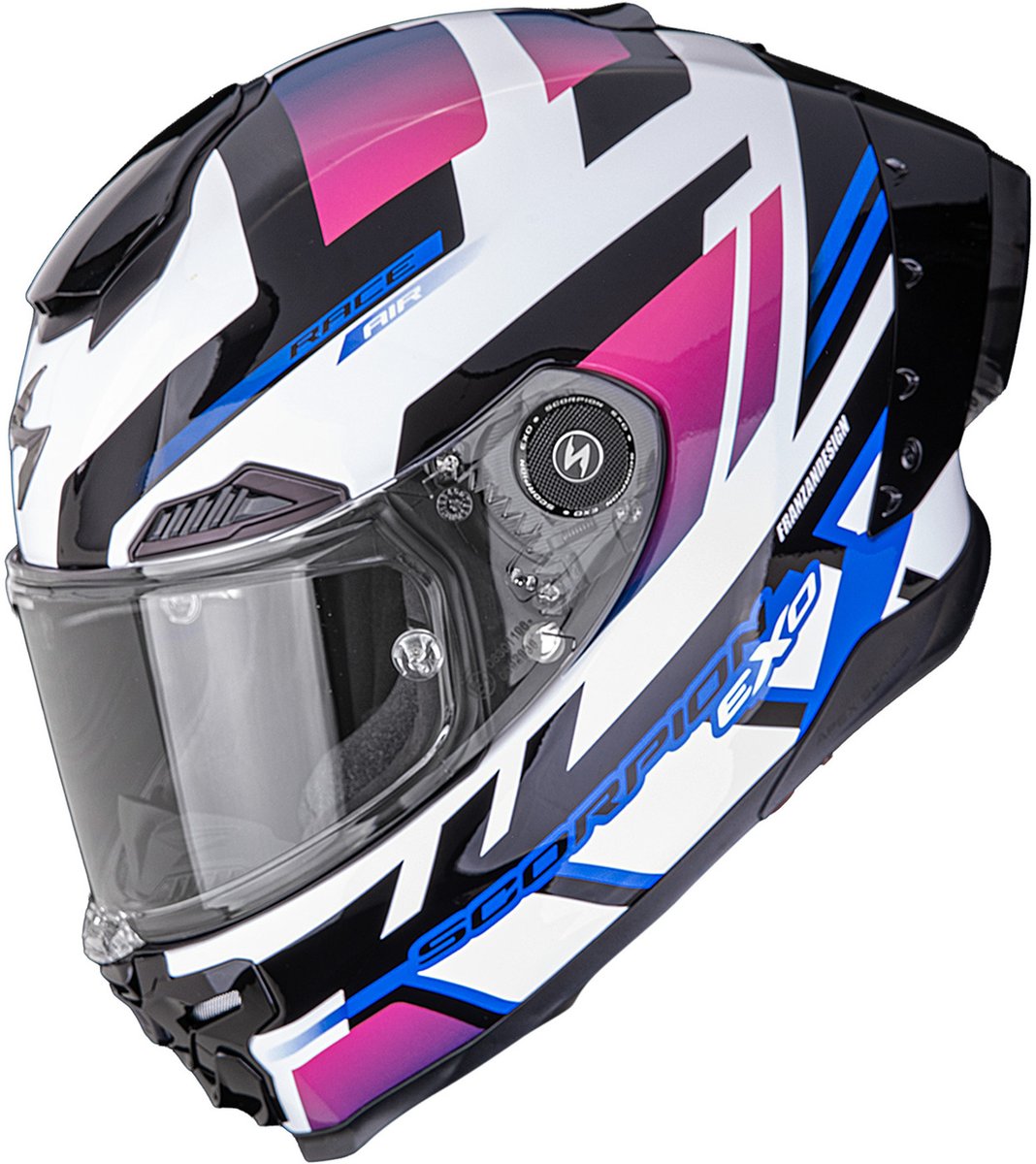 Scorpion EXO-RACE AIR Fury White/Pink/Blue