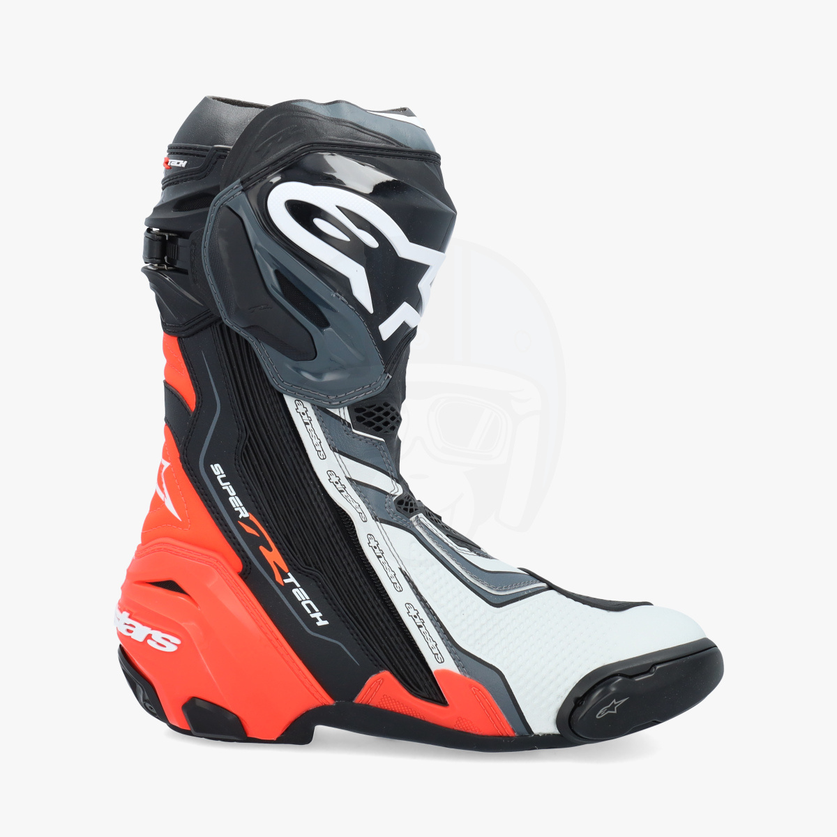 Alpinestars Supertech R 2021 Boots Fluo Red 1329 - Worldwide Shipping!