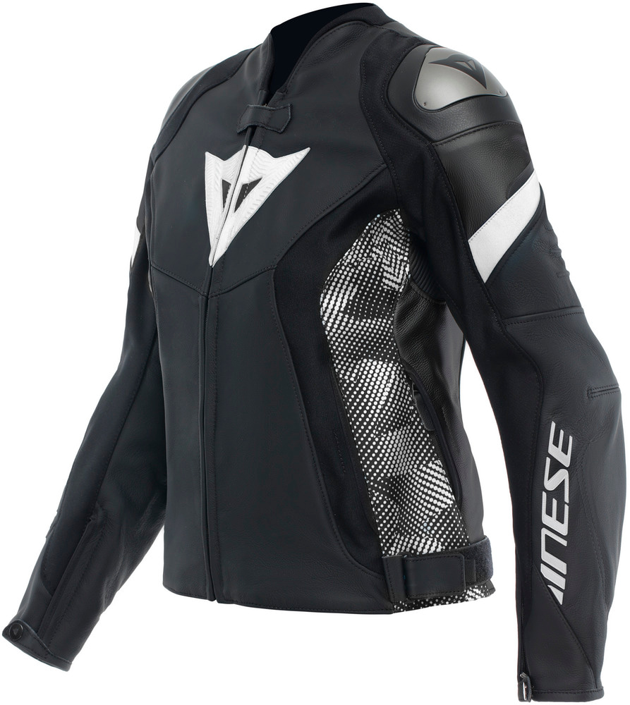 Dainese Avro 5 Leather Jacket Women Black/Black/White