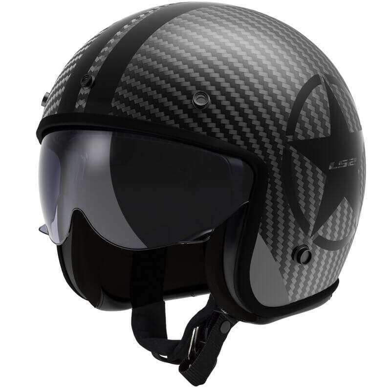 LS2 OF601 Bob II Carbon Star Black 06