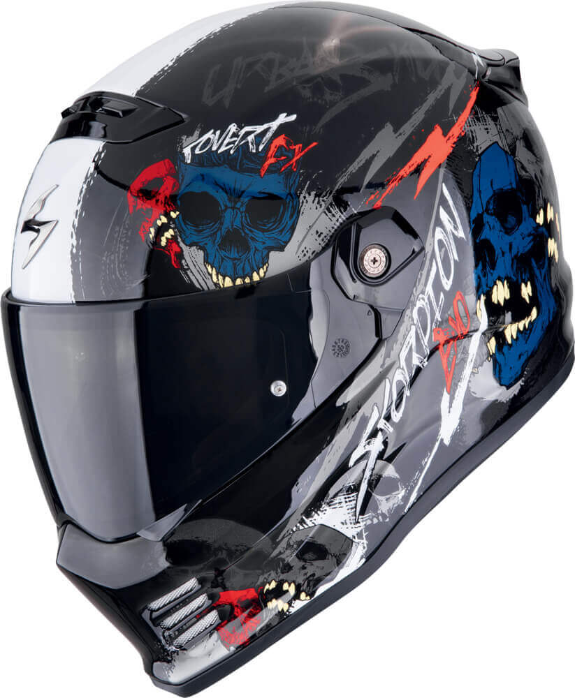 Scorpion COVERT FX Skullz Black/Grey/Red