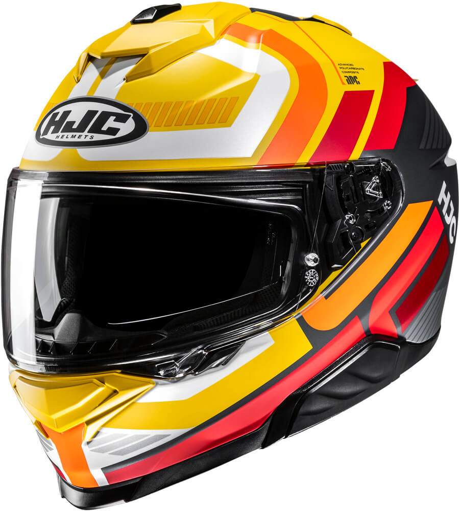 HJC i71 Viz Yellow/Red 738