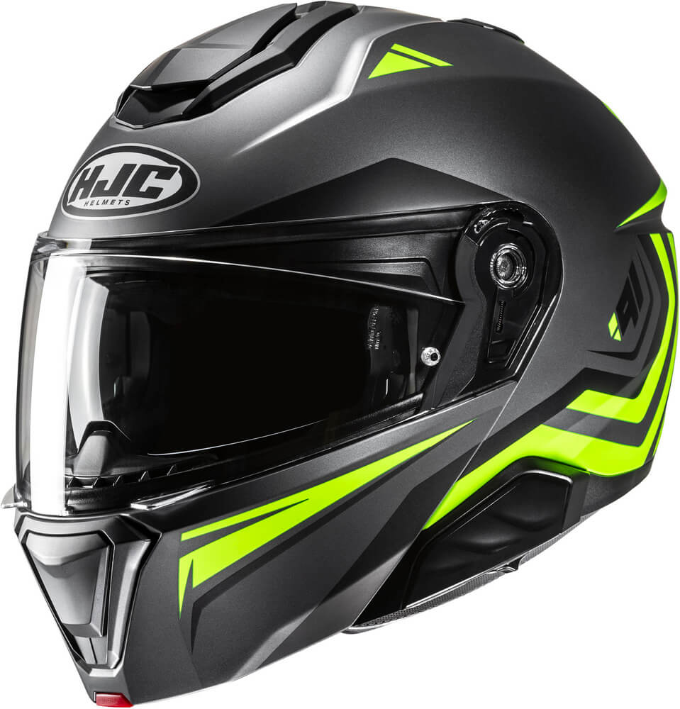 HJC i91 Tricus Yellow/Grey 780