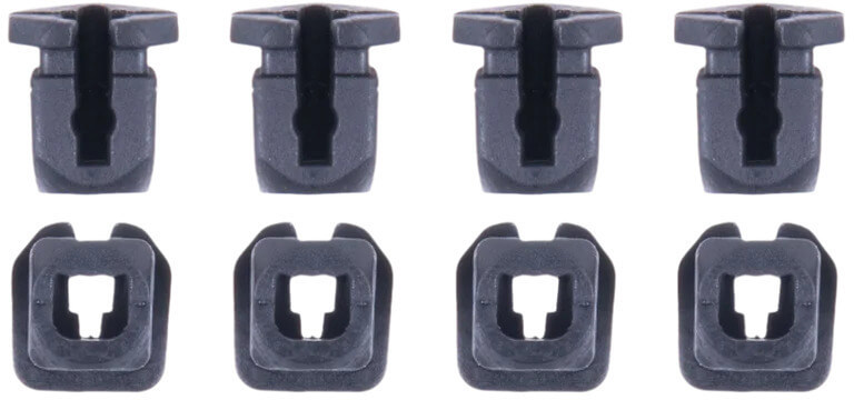 Alpinestars S-R10 Connectors Set For Spoiler Black