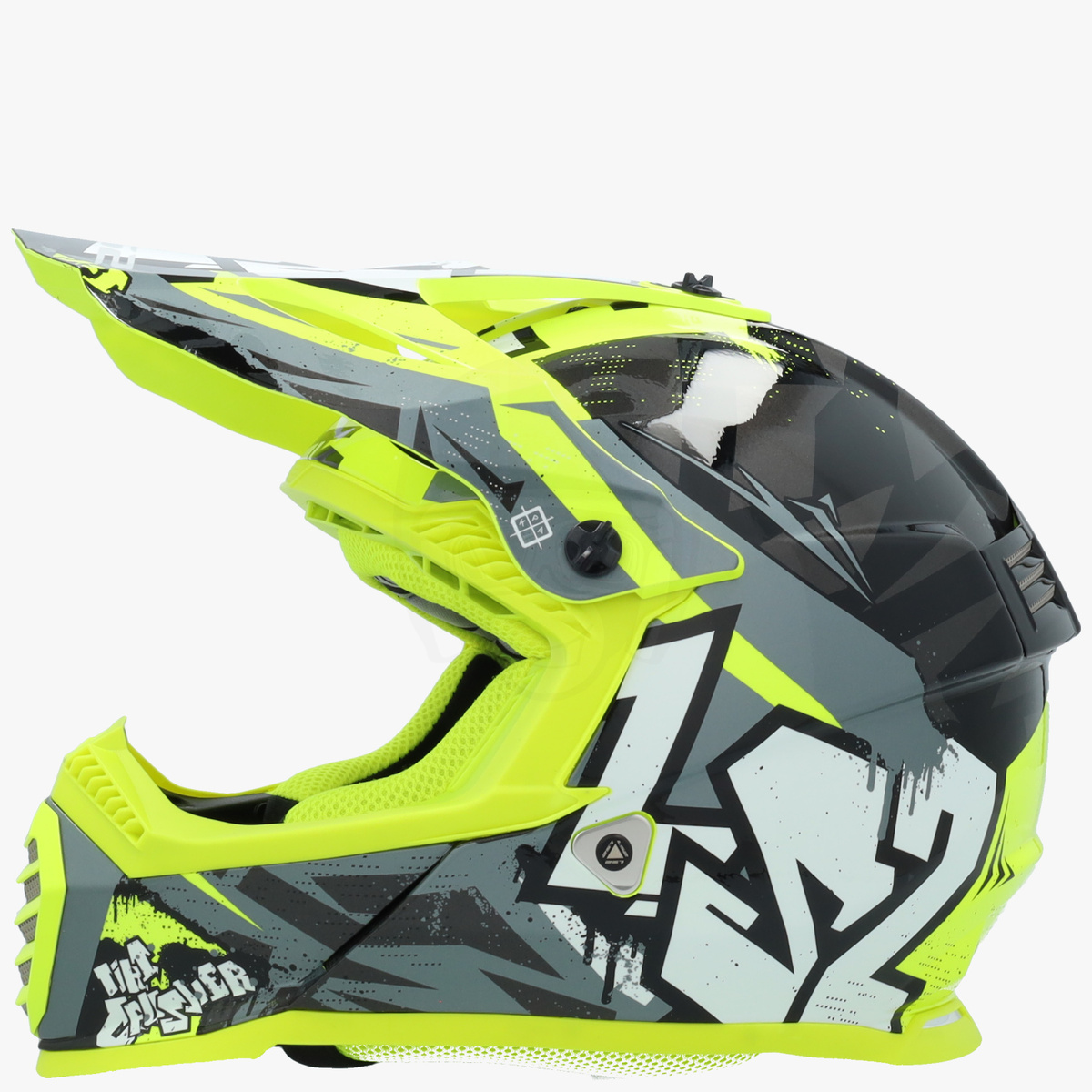 LS2 MX437 Fast II Mini Crusher Black Yellow