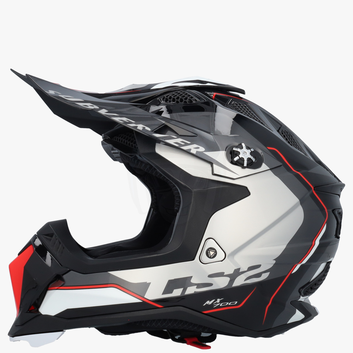 LS2 MX700 Subverter Arched Silver Titanium