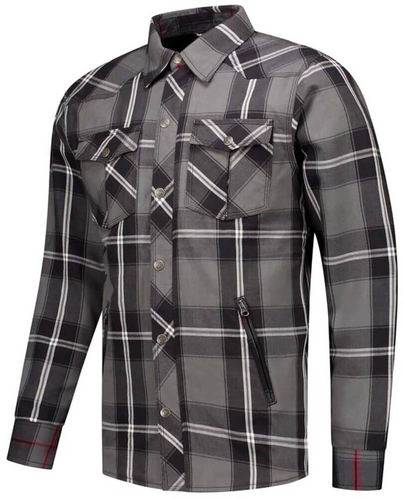 Rusty Stitches Neil-25 Jacket Grey-White-Black
