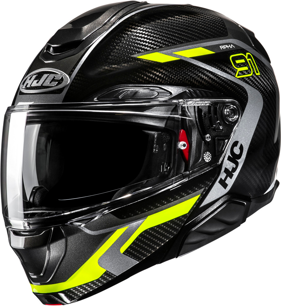 HJC RPHA-91 Carbon Grey/Yellow 878