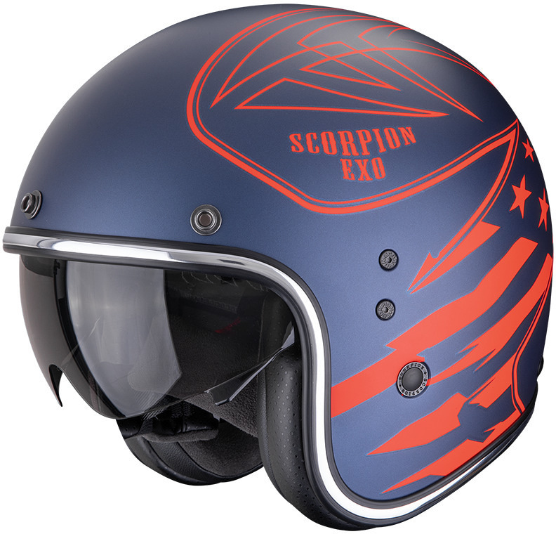 Scorpion Belfast EVO Dawg Matt Blue/Red