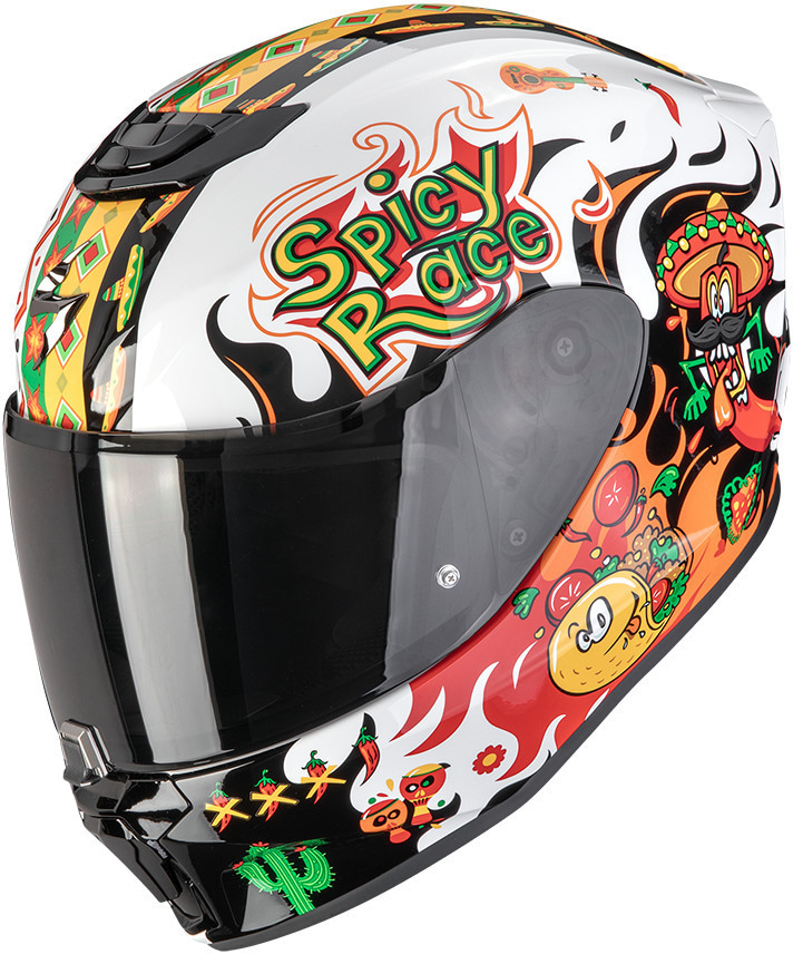Scorpion EXO-JNR AIR Yucatan White/Orange/Black