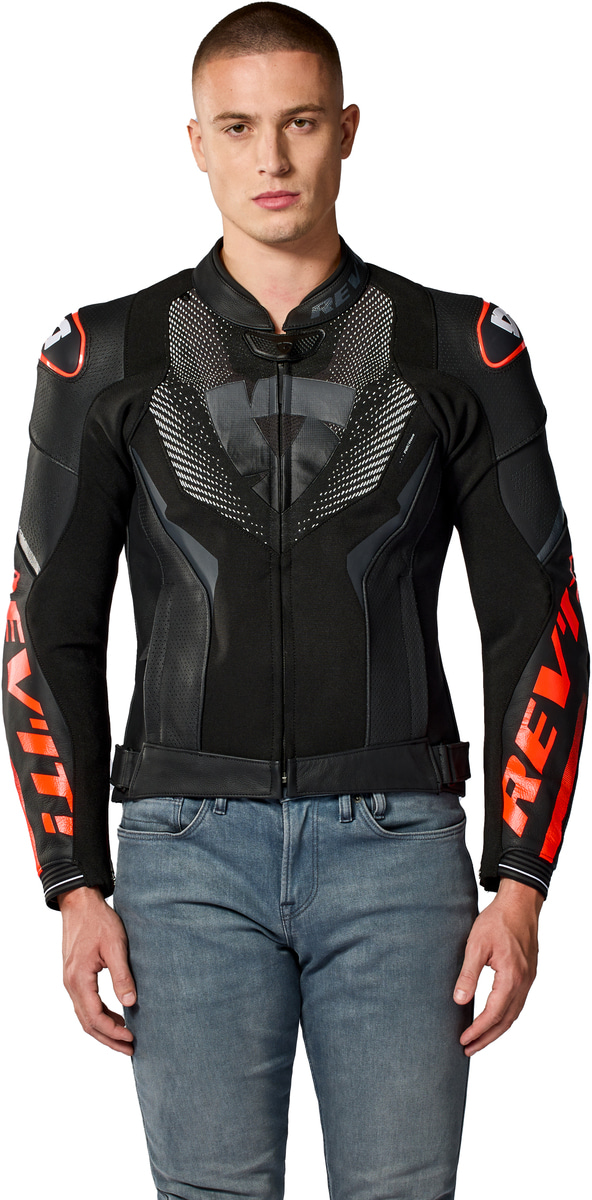 REV'IT Hyperspeed 3 Air Jacket Black/Neon Red