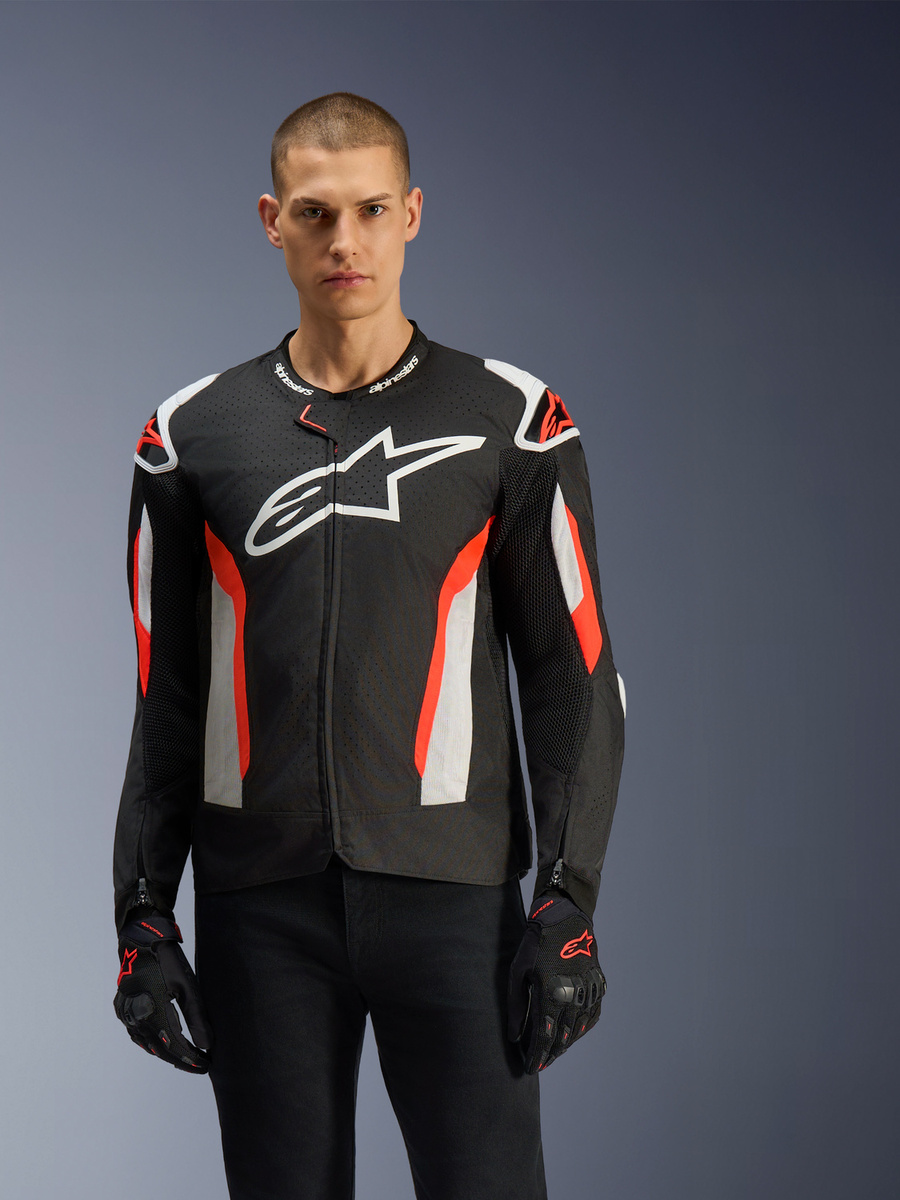 Alpinestars T-Gp Air Jacket Black/Red Fluo