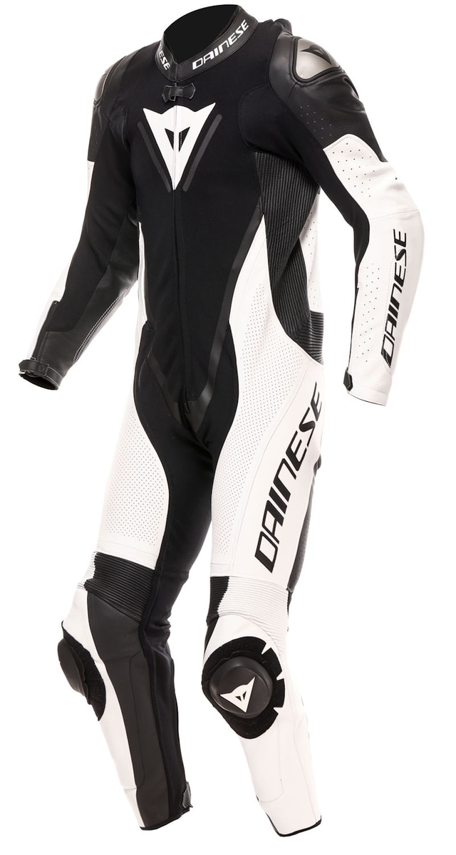 Dainese Demon Sprint Perf 1Pc Leather Suit Racepak Black/White/White