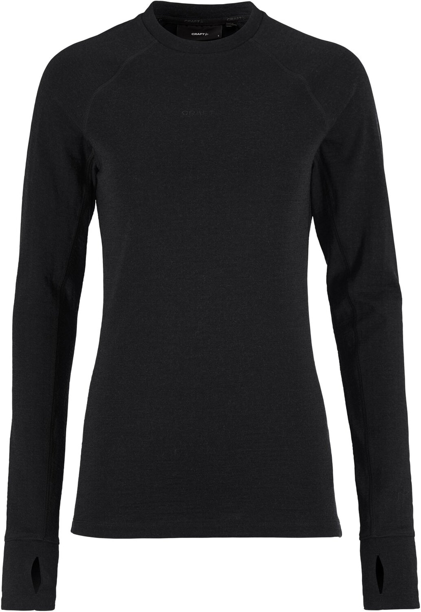 Craft Wool Comfort RN LS Women Warm T-Shirt Black