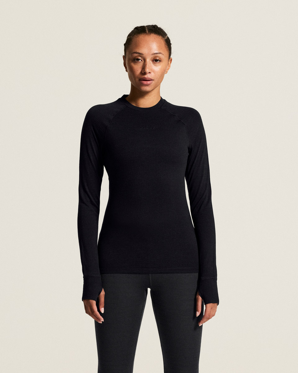 Craft Wool Comfort RN LS Women Warm T-Shirt Black