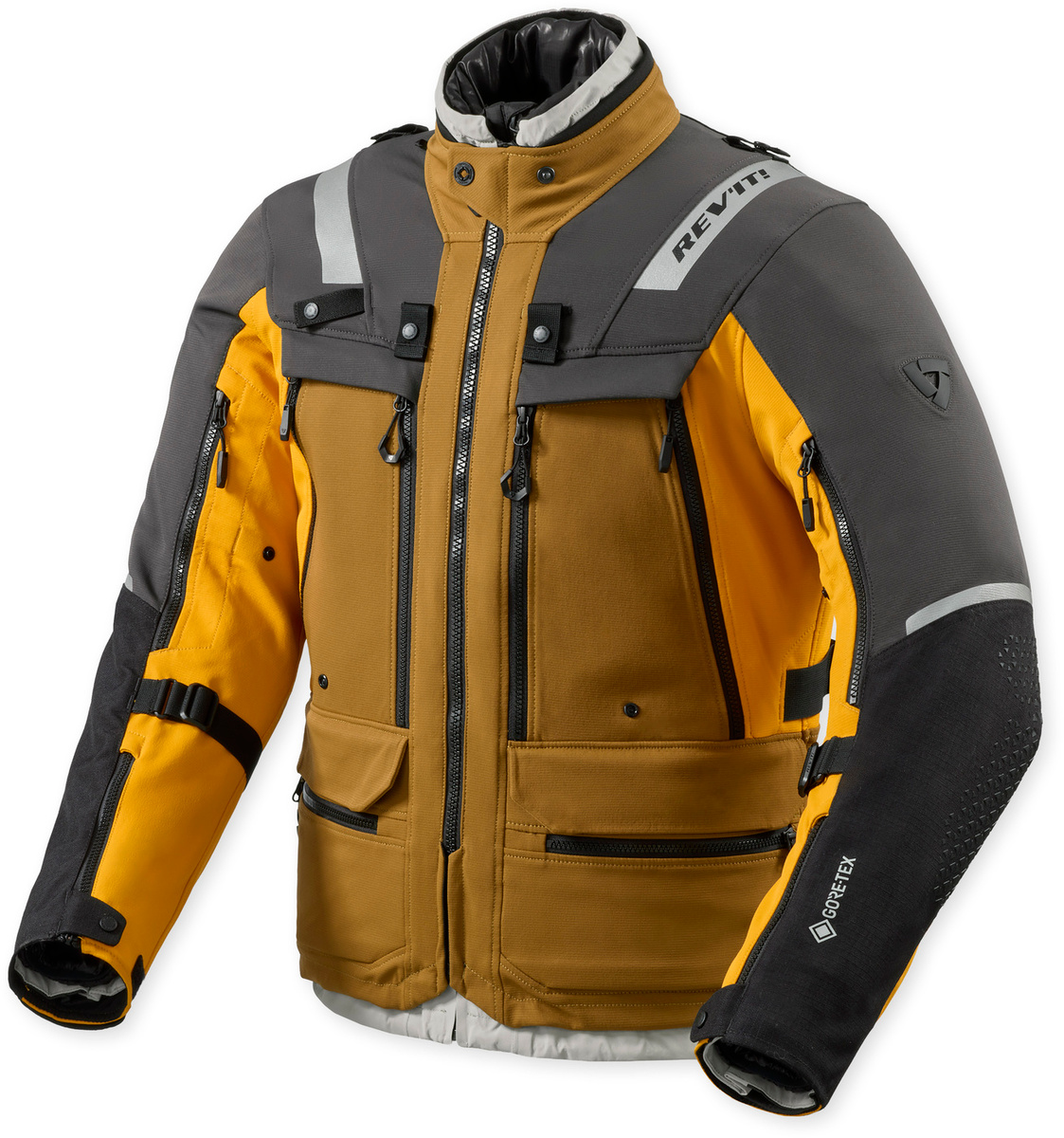 REV'IT Defender 4 GTX Jacket Black/Ocher Yellow