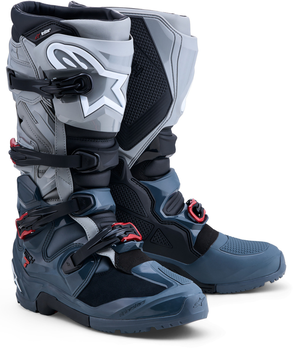 Alpinestars Tech 7 Enduro Drystar Dark Gray/Mid Gray/Bright Red
