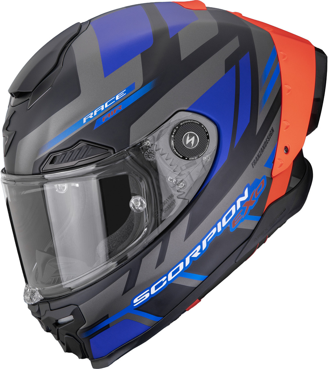 Scorpion EXO-RACE AIR Fury Matt Black/Grey/Blue