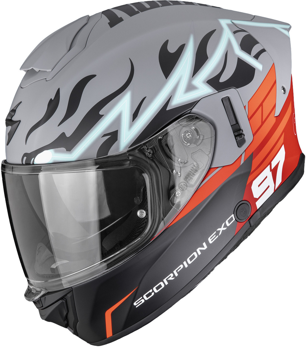 Scorpion EXO-530 AIR JSK 97 Matt Grey/Red