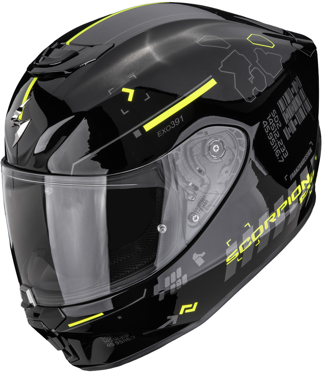 Scorpion EXO-391 Iron Black/Neon Yellow
