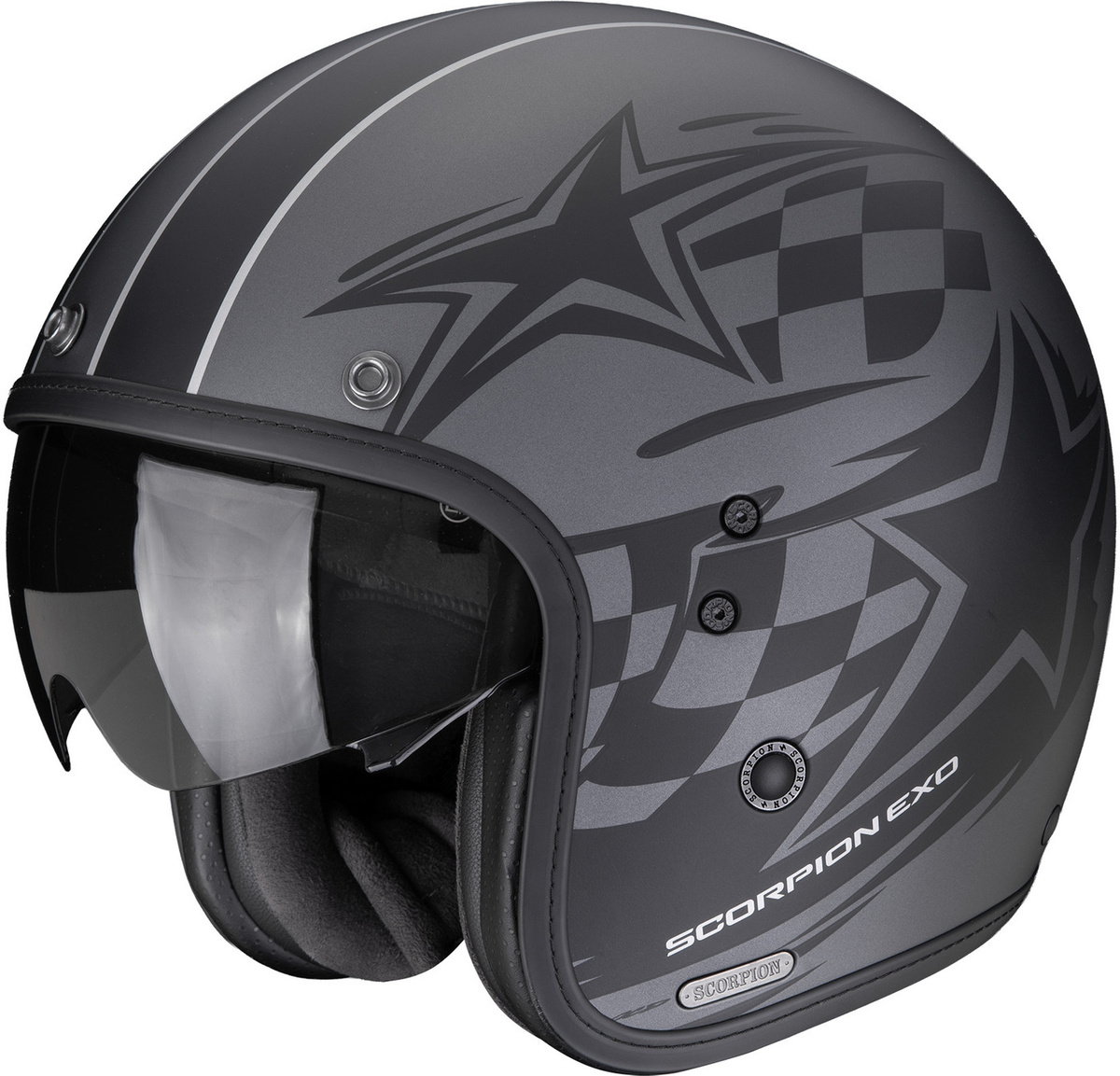 Scorpion Belfast II Flagstone Matt Silver/Black