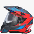 AIROH CASCO COMMANDER BOOST RED/BLUE MATT XS
