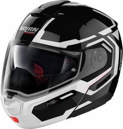 Nolan N90-3 Driller N-Com Glossy Black/White 24