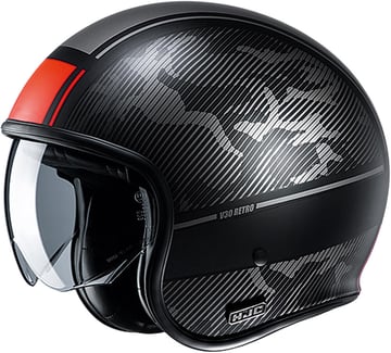 HJC V30 Alpi Grey/Red 183