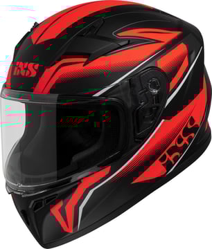 IXS iXS136 2.0 Kids Integraalhelm Matt Black/Red M32 Kinderhelm