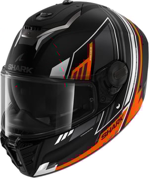 Shark Spartan RS Byhron Mat Black/Orange/Chrome KOU