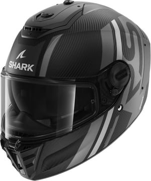 Shark Spartan RS Carbon Shawn Mat Silver/Anthracite DSA