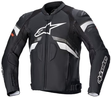 Alpinestars GP Plus R V3 Rideknit Leather Jacket Black White 12