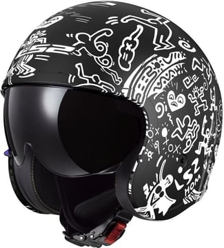 LS2 OF599 Spitfire II Tribal Matt Black White