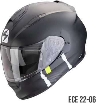 Scorpion EXO-491 Code Matt Black/Silver