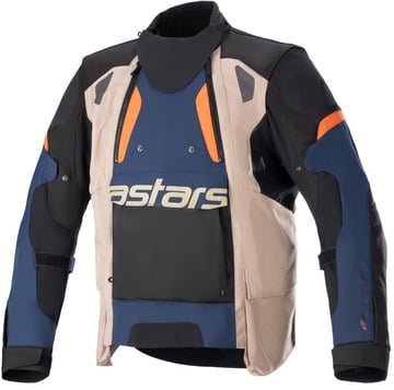 Alpinestars Halo Drystar Jacket Dark Blue Dark Khaki Flame Ora 7194