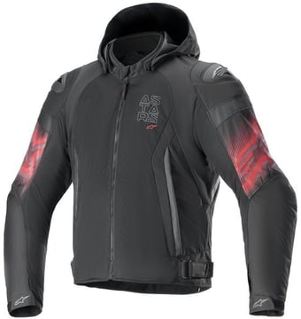 Alpinestars Zaca Air Venom Waterproof Jacket Black Bright Red 1303