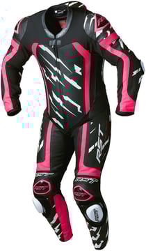 RST Pro Series Evo Airbag CE Men Leather Suit Lightning Pink
