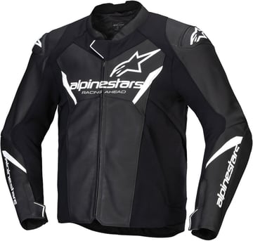 Alpinestars Faster V3 Leather Jacket Black/White 12