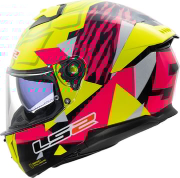 LS2 FF808 Stream II Tiger H-V Yellow Pink