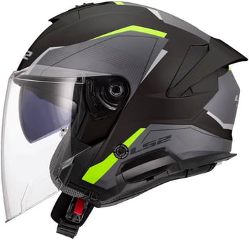 LS2 OF618 Verso II Air Black H-Vis Yellow