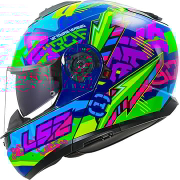 LS2 FF908 Strobe II Svent Blue Green