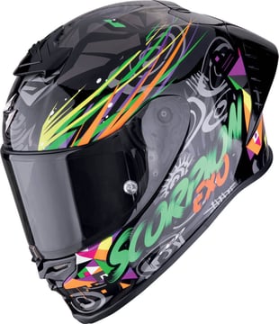 Scorpion EXO-R1 EVO II AIR Savage Black/Green/Orange
