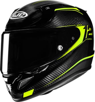 HJC RPHA 12 Carbon Keres Black/Yellow 870