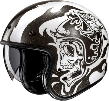 HJC V31 Flame Black/Grey 180