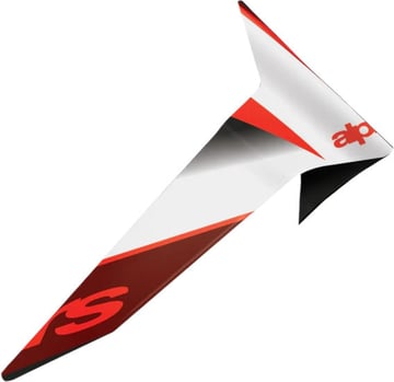 Alpinestars S-R10 Team Standard Spoiler Black Carb Red White Glossy