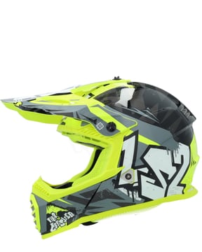 LS2 MX437 Fast II Mini Crusher Black Yellow