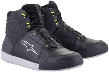 Alpinestars Chrome Drystar Shoes Black Dark Gray Yellow Fluo 1015