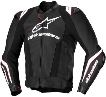Alpinestars Missile V3 Ignition Leather Jacket Black White 12