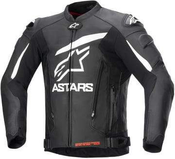 Alpinestars Gp Plus V4 Leather Jacket Black White 12